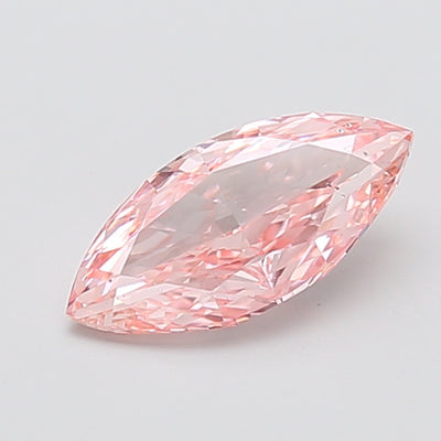 1.50 carat fancy intense pink marquise lab grown diamond VS2 clarity
