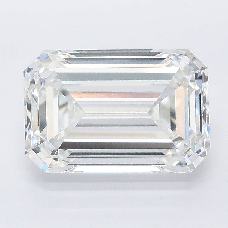 2.95 carat emerald lab grown diamond E color VVS2 clarity