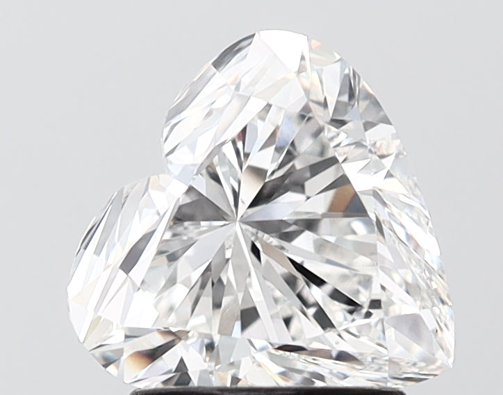2.05 carat heart lab grown diamond E color VS1 clarity