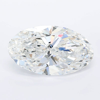 3.58 carat moval lab grown diamond E color VS1 clarity