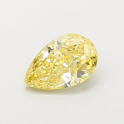 1.00 carat fancy intense yellow pear lab grown diamond VVS2 clarity