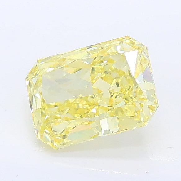 1.05 carat fancy intense yellow radiant lab grown diamond VVS2 clarity
