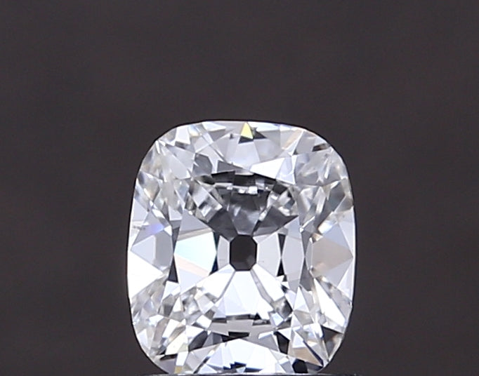 1.02 carat old mine cushion lab grown diamond F color VS1 clarity