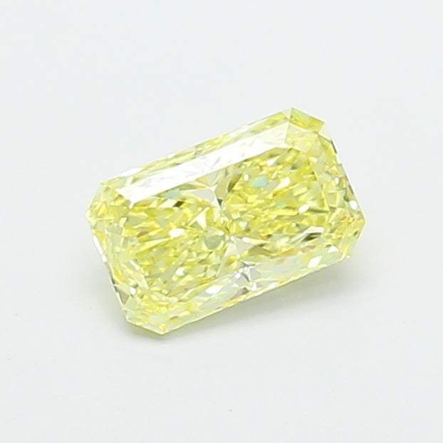 1.00 carat fancy yellow radiant lab grown diamond VS1 clarity