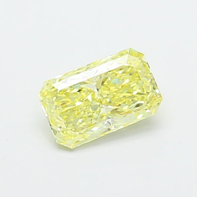 1.00 carat fancy yellow radiant lab grown diamond VS1 clarity