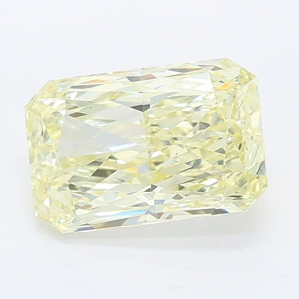 1.34 carat fancy yellow radiant lab grown diamond VS1 clarity