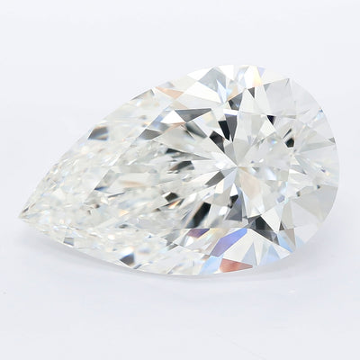 8.02 carat pear lab grown diamond F color VVS2 clarity