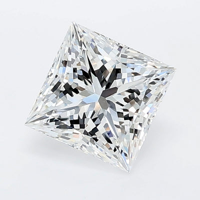1.08 carat princess lab grown diamond D color VVS2 clarity
