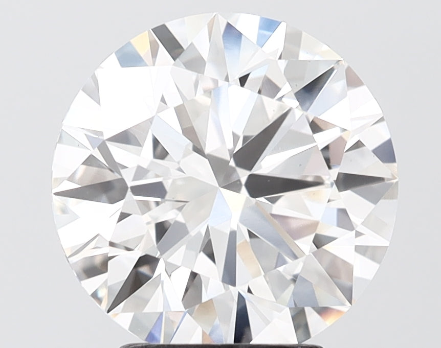 3.64 carat round lab grown diamond F color VS1 clarity
