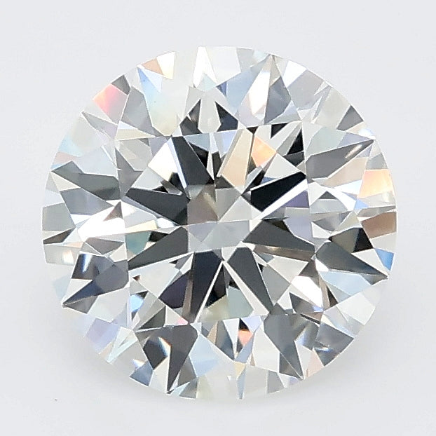 2.05 carat round lab grown diamond E color VVS2 clarity