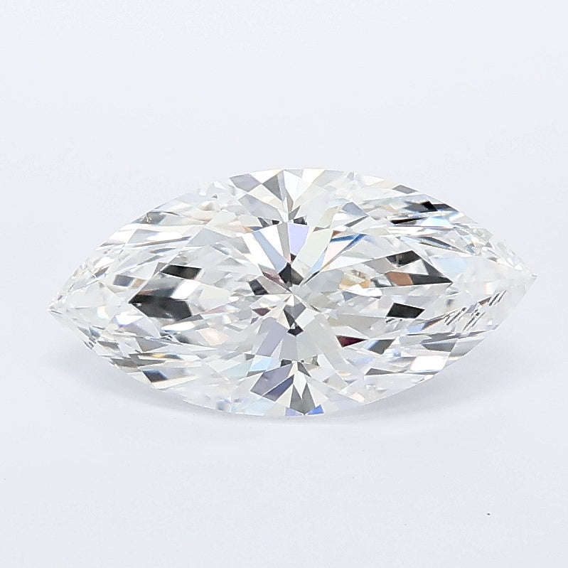 1.27 carat marquise lab grown diamond D color VVS2 clarity