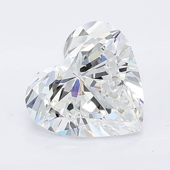 1.08 carat heart lab grown diamond D color VVS2 clarity