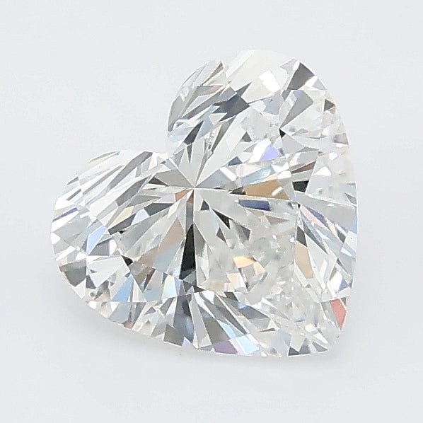 1.23 carat heart lab grown diamond E color VVS2 clarity
