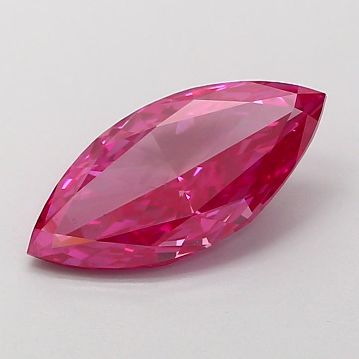 2.00 carat fancy vivid pink marquise lab grown diamond VS2 clarity