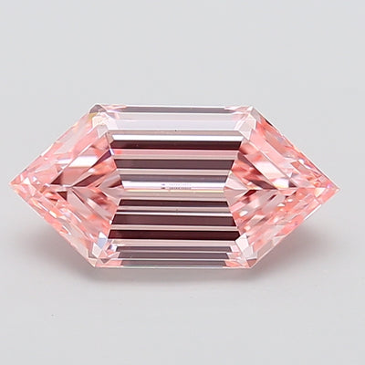 3.00 carat fancy intense pink dutch marquise lab grown diamond VS1 clarity