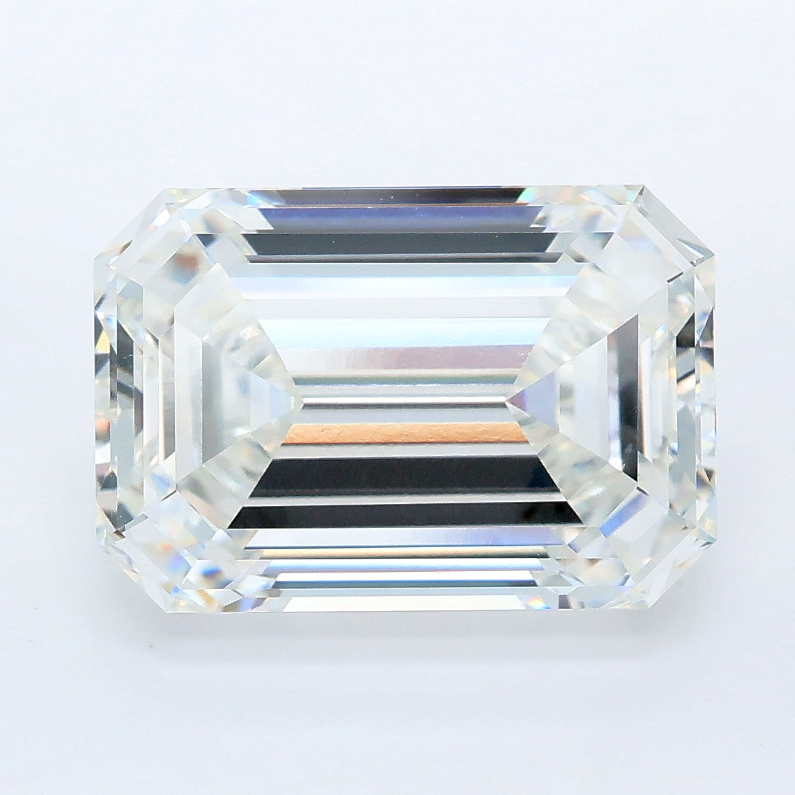 8.10 carat emerald lab grown diamond F color VVS2 clarity