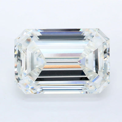 8.10 carat emerald lab grown diamond F color VVS2 clarity