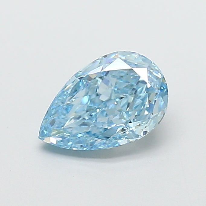 2.00 carat fancy vivid blue pear lab grown diamond VS1 clarity