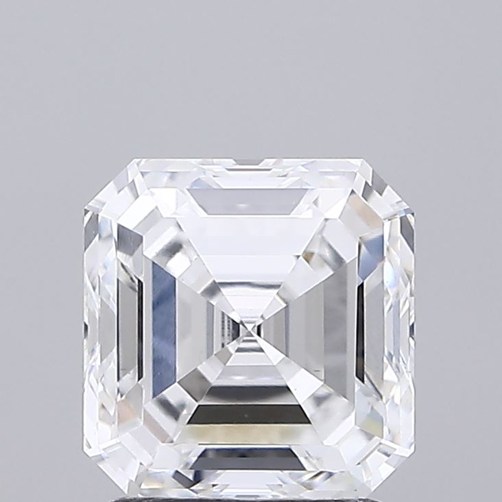 1.98 carat asscher lab grown diamond D color VS1 clarity