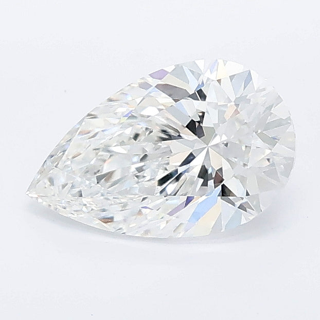 1.03 carat pear lab grown diamond D color VVS2 clarity