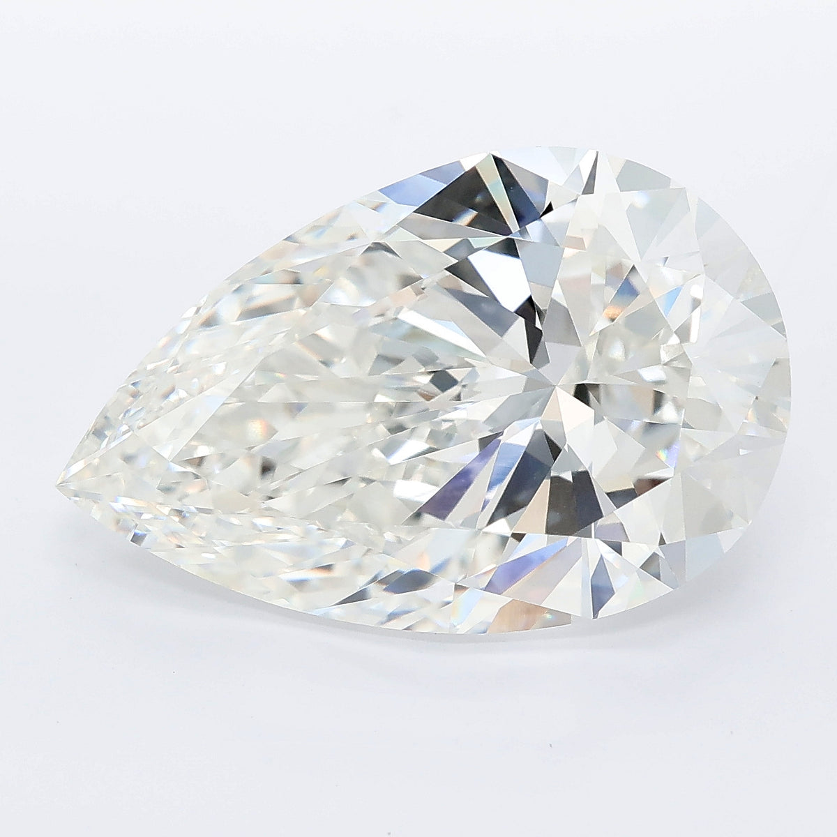 10.03 carat pear lab grown diamond F color VVS2 clarity