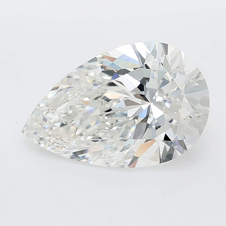 1.60 carat pear lab grown diamond F color VVS2 clarity