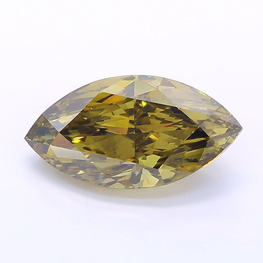 2.00 carat fancy gray yellow marquise lab grown diamond VS2 clarity
