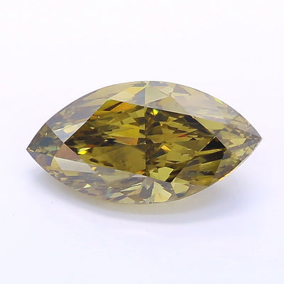 2.00 carat fancy gray yellow marquise lab grown diamond VS2 clarity