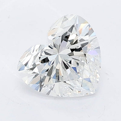1.00 carat heart lab grown diamond D color VS1 clarity