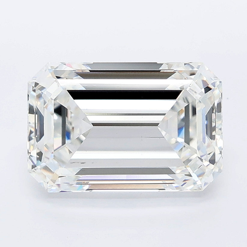 3.51 carat emerald lab grown diamond E color VS1 clarity