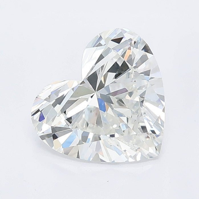 1.54 carat heart lab grown diamond E color VS1 clarity