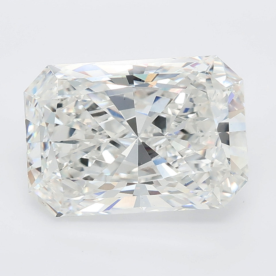 5.07 carat radiant lab grown diamond E color VS1 clarity