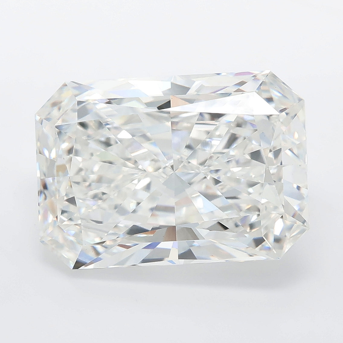 8.01 carat radiant lab grown diamond E color VS1 clarity