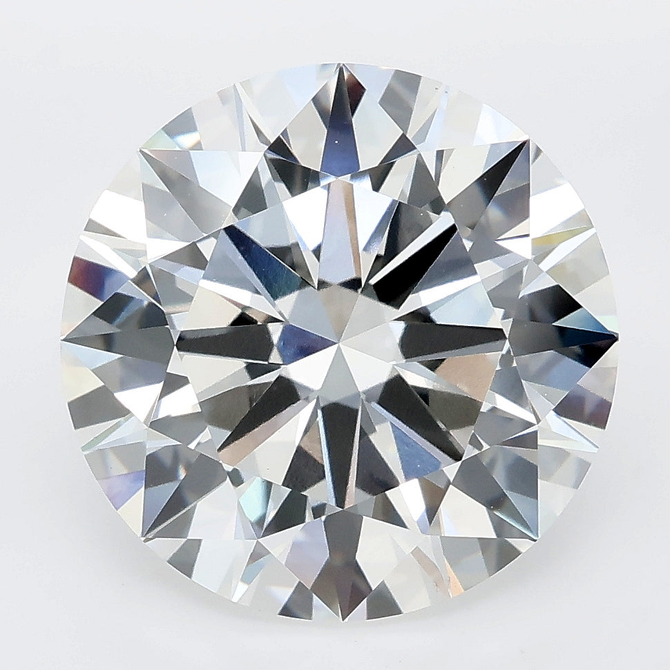 8.08 carat round lab grown diamond E color VVS2 clarity