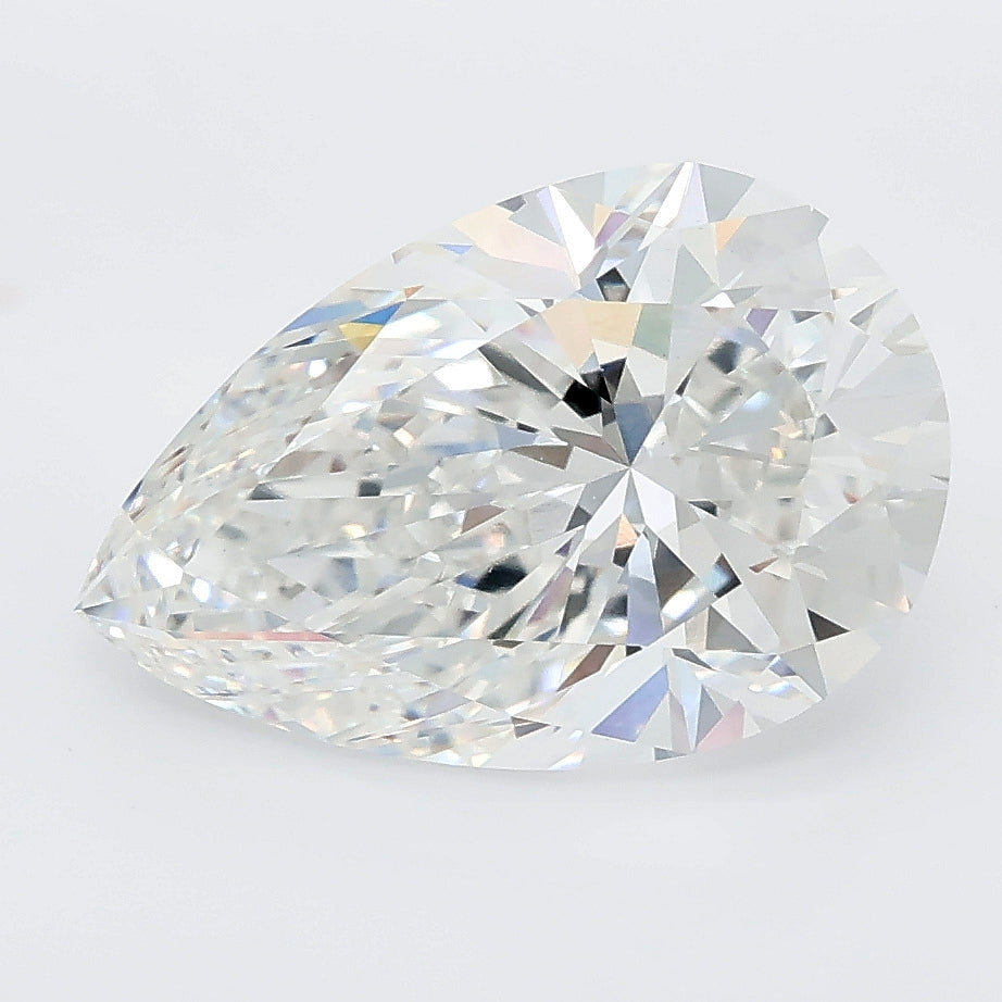 4.01 carat pear lab grown diamond E color VS1 clarity