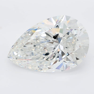 4.01 carat pear lab grown diamond E color VS1 clarity