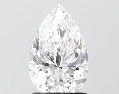 1.51 carat pear lab grown diamond E color VS1 clarity