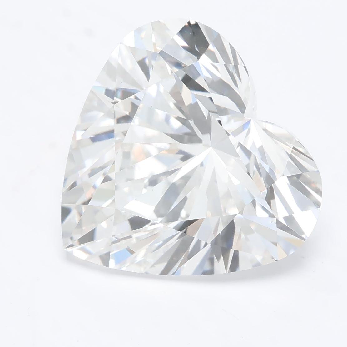 7.26 carat heart lab grown diamond F color VS1 clarity