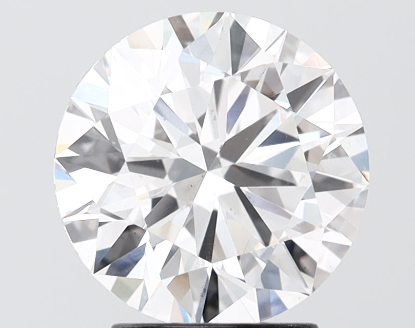 2.75 carat round lab grown diamond E color VS2 clarity