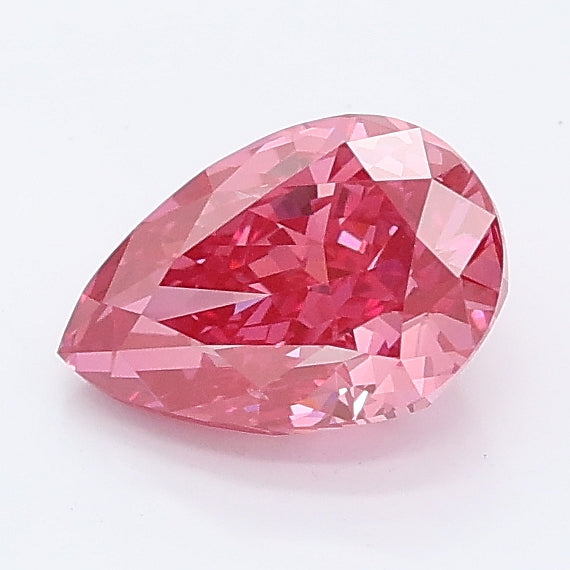 1.01 carat fancy yellow pear lab grown diamond VS2 clarity