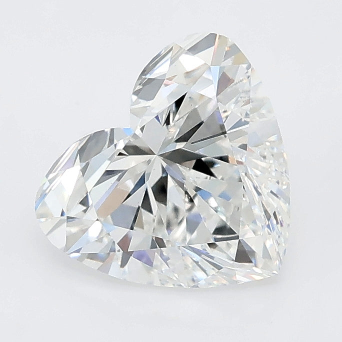2.02 carat heart lab grown diamond D color VVS2 clarity