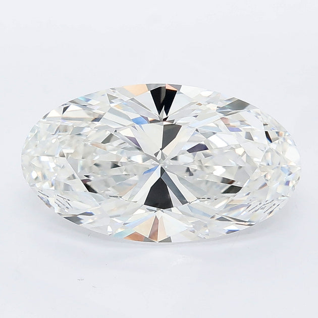 3.27 carat moval lab grown diamond E color VVS2 clarity
