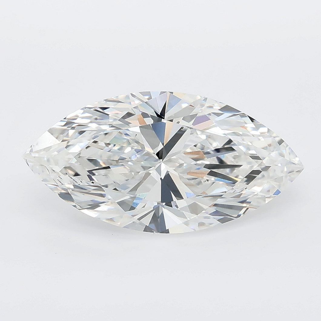 3.03 carat marquise lab grown diamond E color VS1 clarity