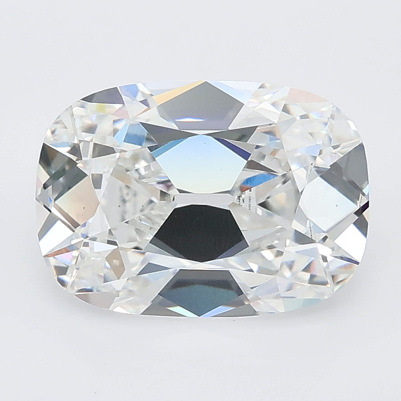 3.09 carat old mine cushion lab grown diamond E color VS1 clarity