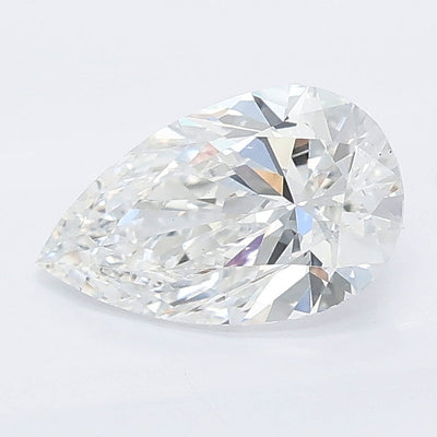 1.00 carat pear lab grown diamond E color VS1 clarity