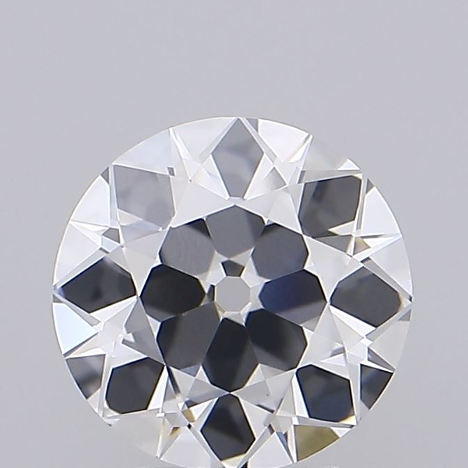 1.82 carat old european lab grown diamond E color VVS2 clarity