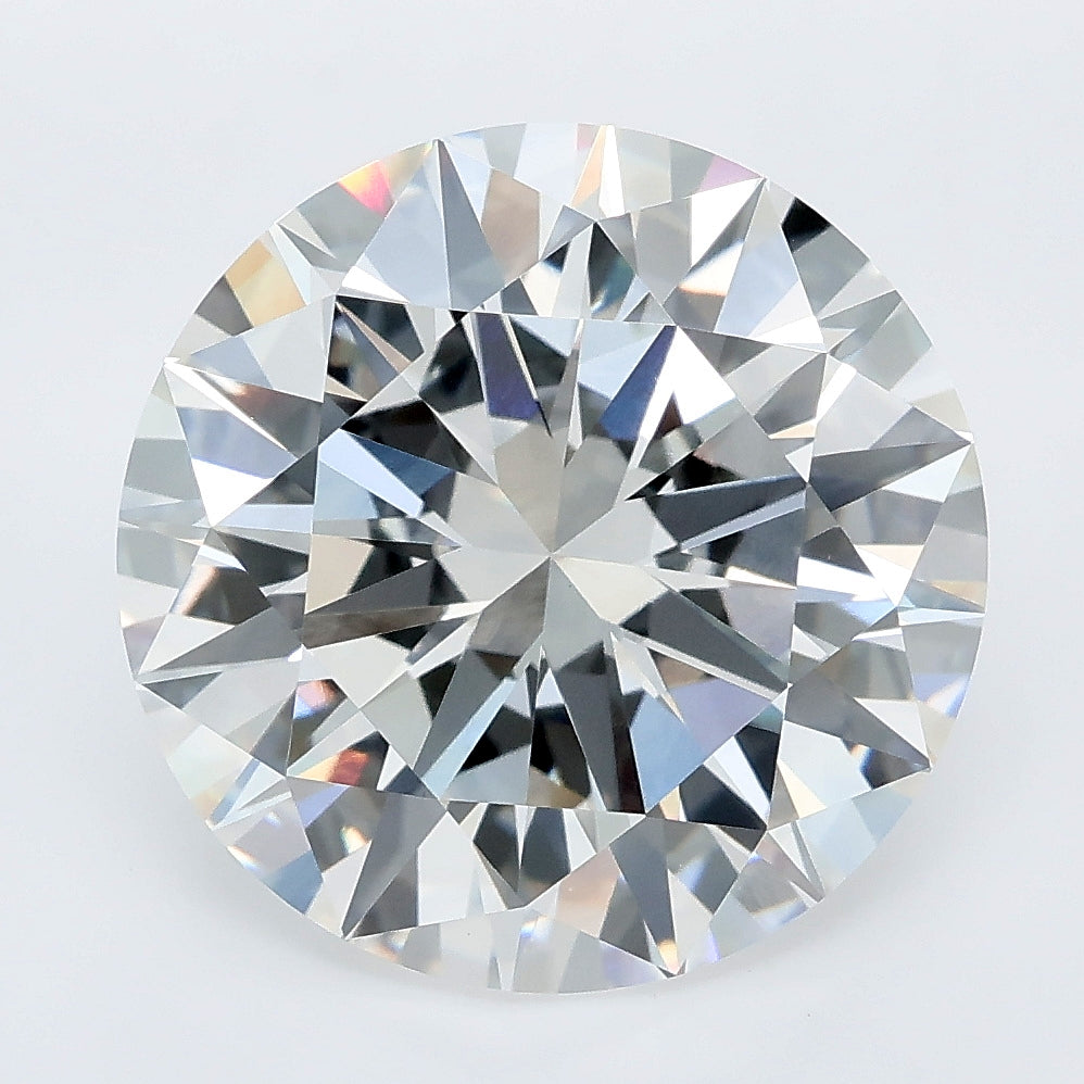 8.01 carat round lab grown diamond F color VVS2 clarity