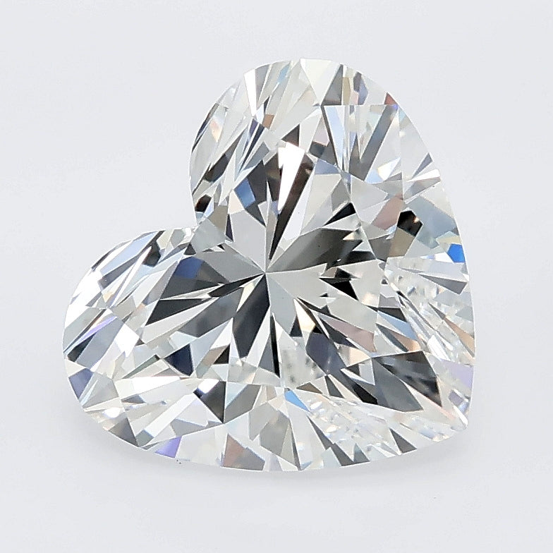 3.07 carat heart lab grown diamond E color VVS2 clarity