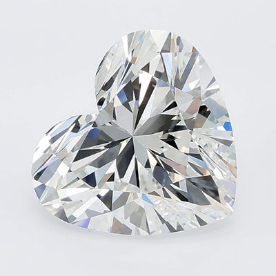 3.07 carat heart lab grown diamond E color VVS2 clarity