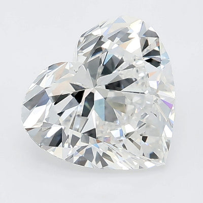 2.04 carat heart lab grown diamond D color VVS2 clarity